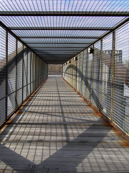 Section of a bridge in Kansas City, Missouri. March 2010.