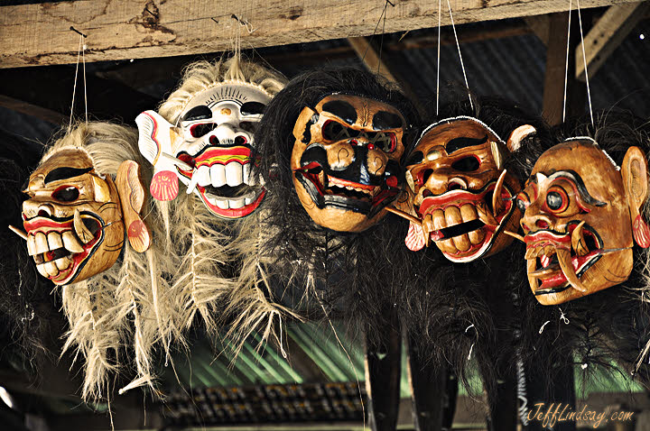Masks from Bali.