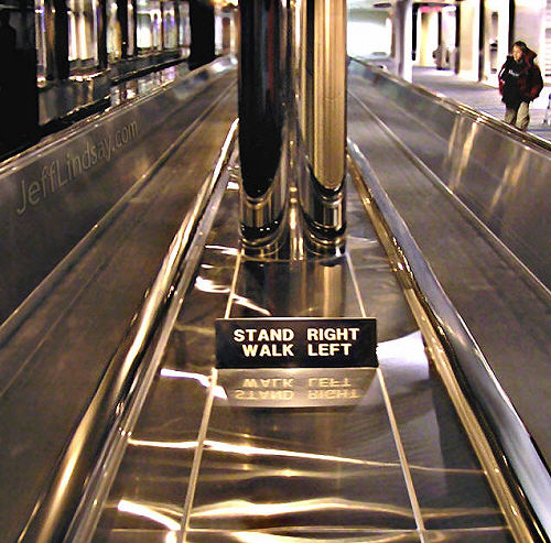 Stand Right, Walk Left: Moving Walkways and Presidential Politics