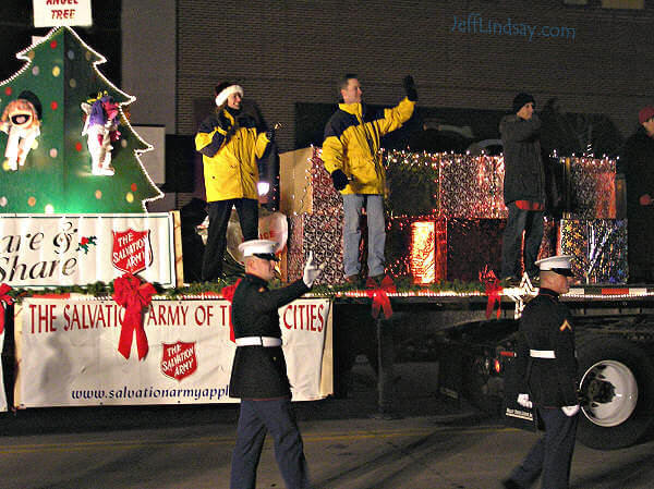 Another view of the Salvation Army float
