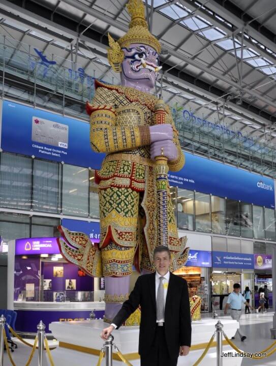 Jeff at the Bangkok airport