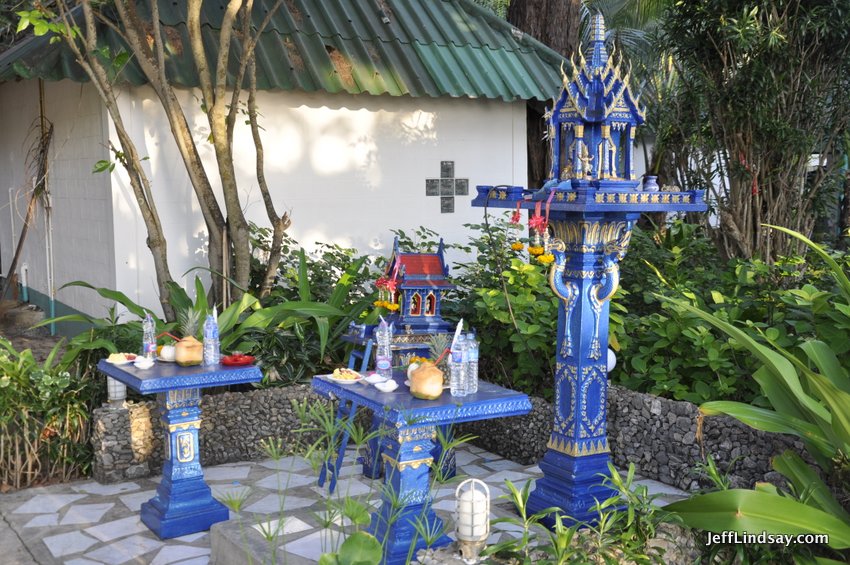A beautiful little shrine by the housing of the Lanta Island resort we stayed at. Jan. 2017.