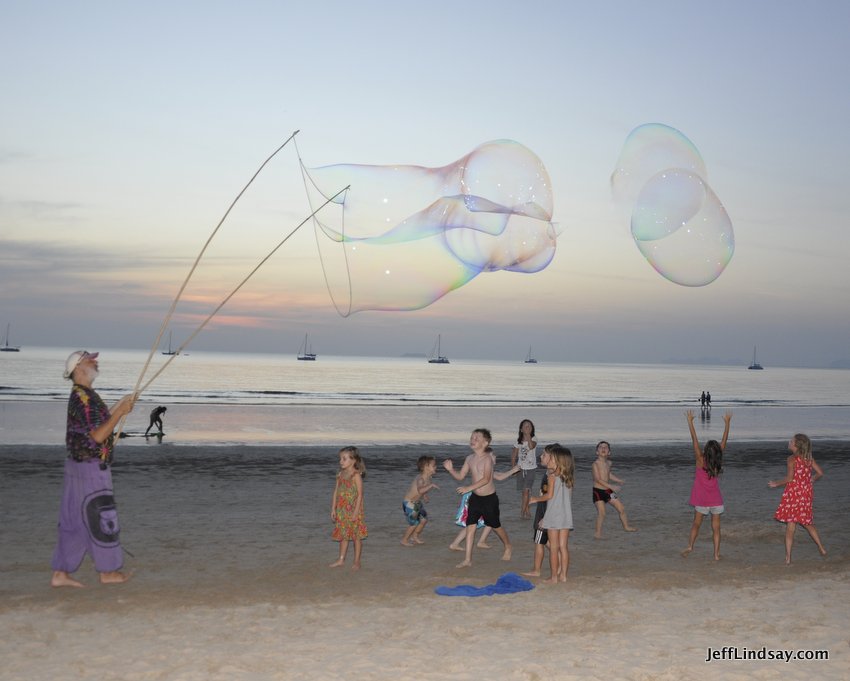 One final shot of the bubbles we watched at Lanta Island.