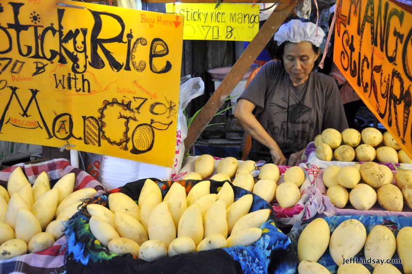 Lots of great food can be found on the street or in local restaurants. Mango and sticky rice is such a wonderful treat.