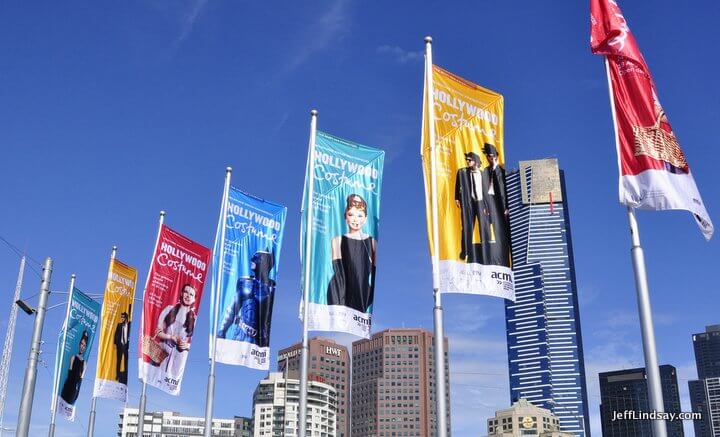 Melbourne, Australia, May 2013: flags