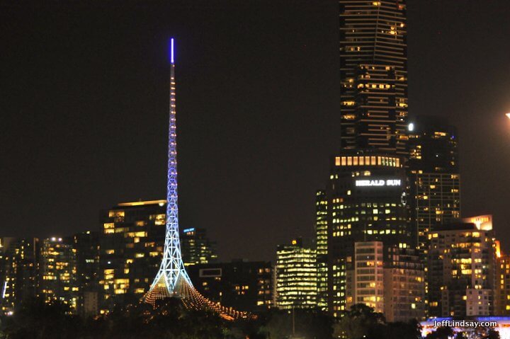 Melbourne, Australia, May 2013: radio tower