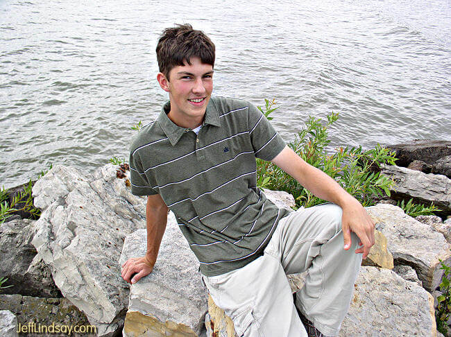 Ben at High Cliff State Park, August 13, 2006.
