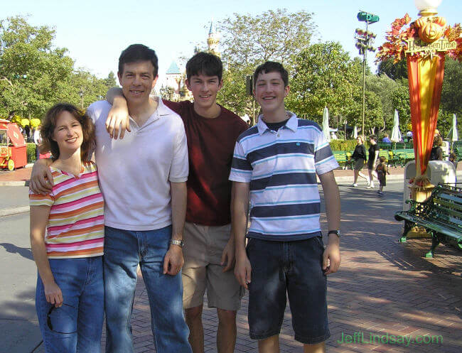 Kendra, Jeff, Ben and Mark at Disneyland, October 2006.