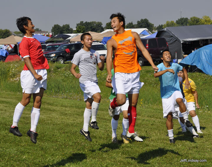 Hmong soccer players - they can fly.