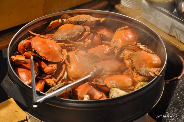 Xiamen, Fujian China, April 2013: crabs