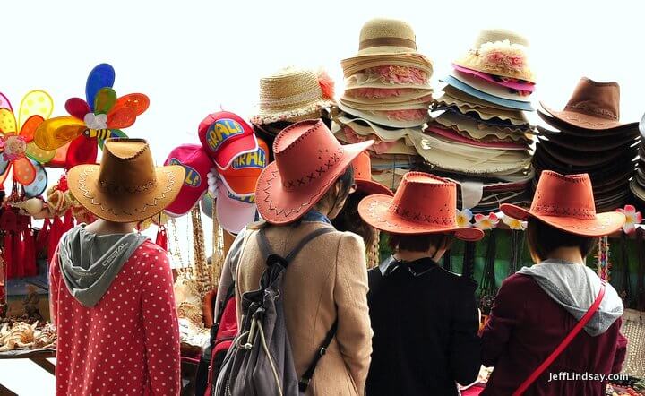 Xiamen, Fujian China, April 2013: hats