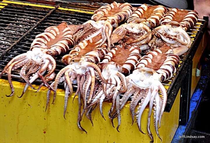 Xiamen, Fujian China, April 2013: Cuttlefish or squid