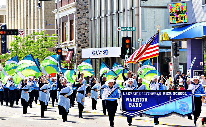 Flag girls.