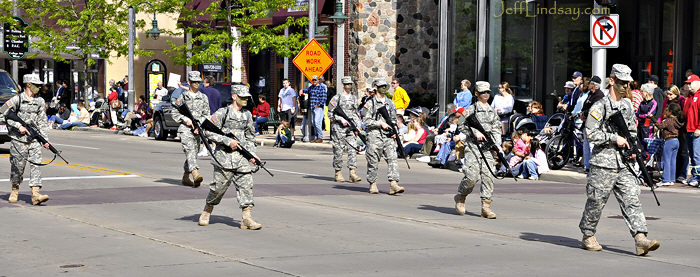 Soliders in the Memorial Day Parade, May 25, 2009, Appleton, WI
