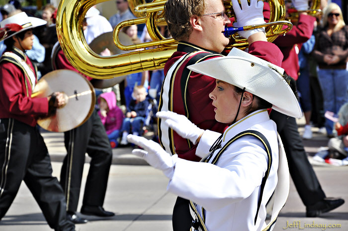 A band leader for Fox Valley Lutheran High School.