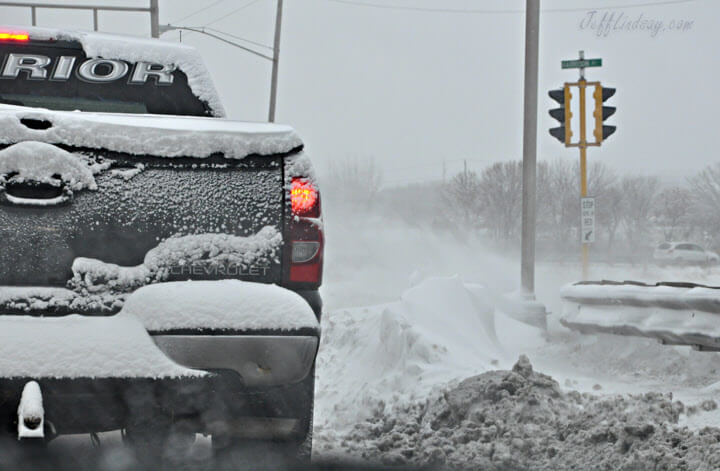 Appleton winter: back of a pick-up truck, 2010.