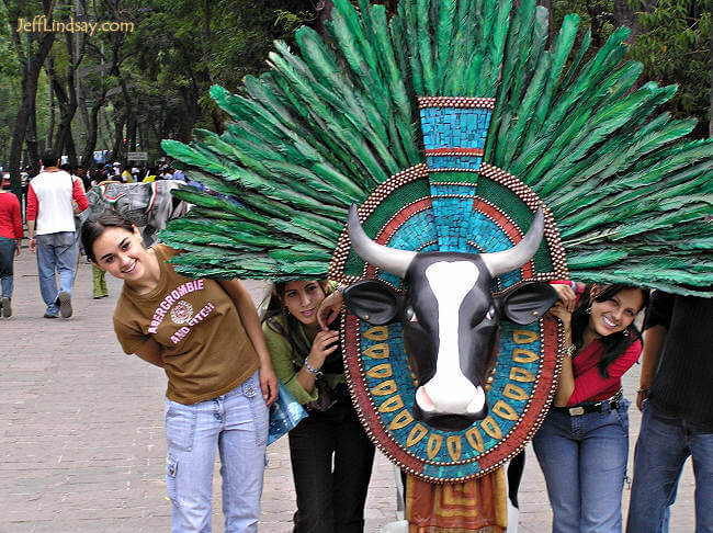 A scene from Mexico City, March 2006, near the National Museum of Anthropology.