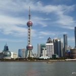 The Pudong side of the Bund, viewed from Puxi.