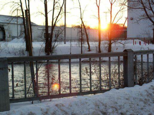 Fox River down in the Oneida Flats area.