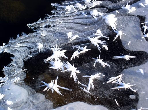 Dramatic hoarfrost brings new beauty to the winter landscape several times each season.