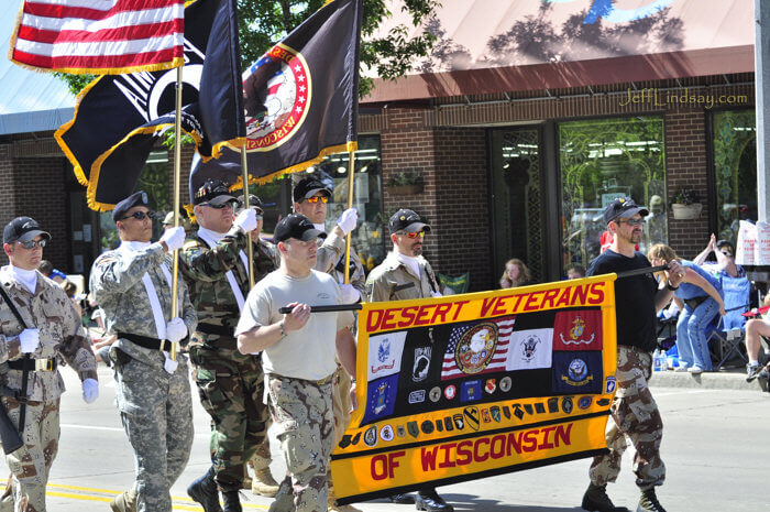 Veterans marching in the Appleton 2009 Flag Day Parade remind us that there are still fellow veterans who are not accounted for, some of whom may be in captivity even to this day.