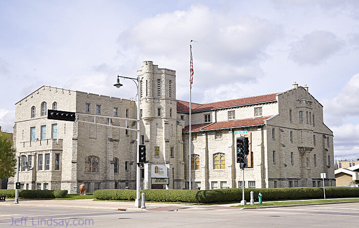 Once a Masonic temple, then the Outagamie Historical Museum, this building is now known as the History Museum at the Castle.
