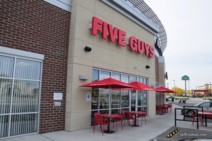 Five Guys in Appleton, WI and the Fox Valley