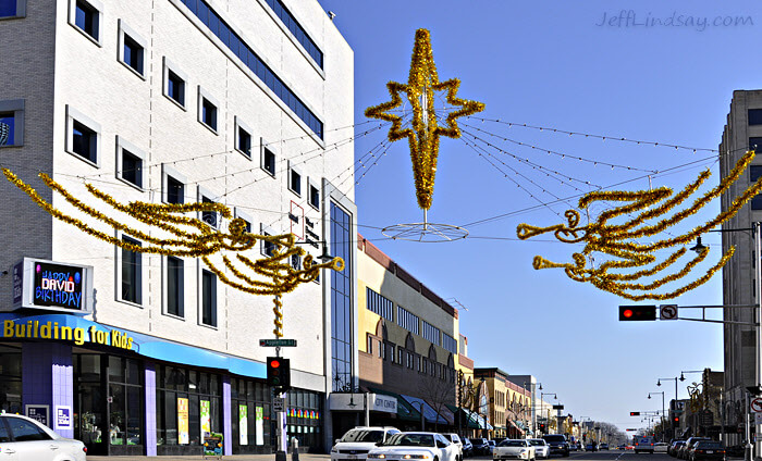 The angels on College Avenue, daytime. Dec. 9, 2008.