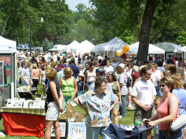 Dozens of booths featuring great art are the main attraction at Art in the Park.