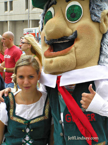 The mascots of Octoberfest, always a favorite sight.