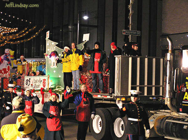 A float from the Salvation Army.