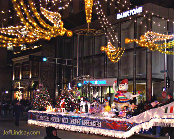 One of the last floats in the parade.