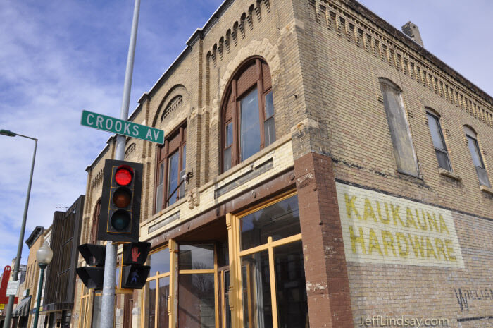 Crooks Street in downtown Kaukauna, Feb. 2010.