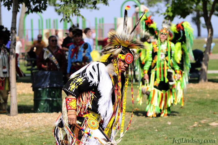 An Oneida man dances at Bay Beach Park in Green Bay, Sept. 7, 2009.