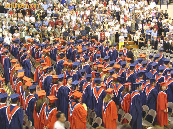 Appleton East seniors graduate on June 3, 2004.