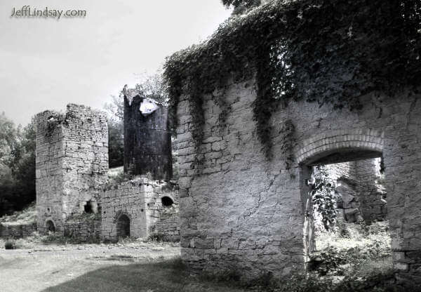 Lime kiln ruins at High Cliff State Park - remnants of a once thriving industry that converted dolomitic limestone from the cliffs into lime for cement.