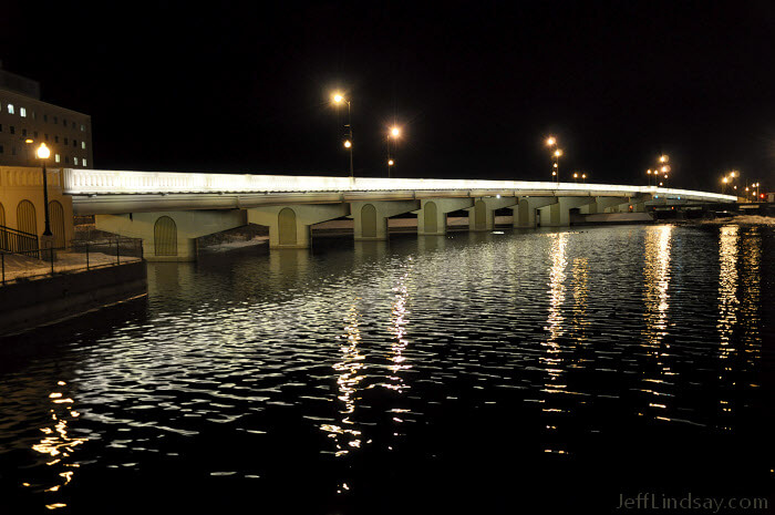 W.G. Bryan Bridge in Neenah, Feb. 2010.