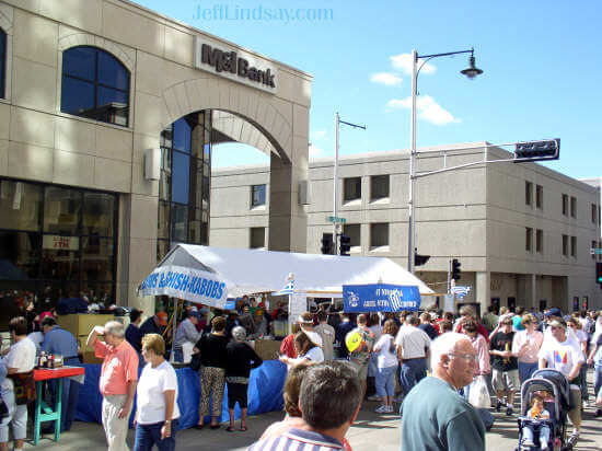 It wasn't all pork and tiger paws. Greek food seemed to be selling well at Octoberfest.