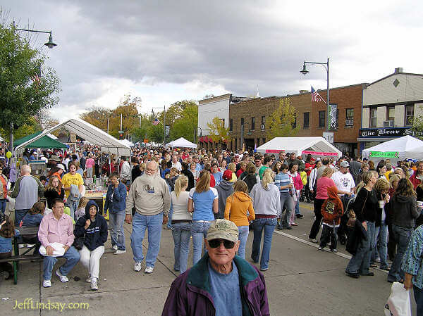 Another view of some Octoberfest visitors.