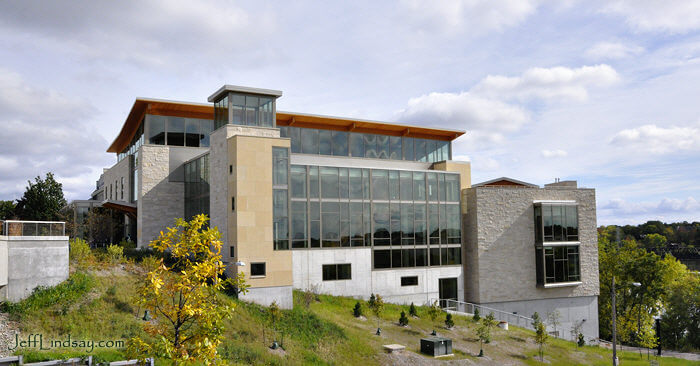 The new Richard and Margot Warch Center at Lawrence University.