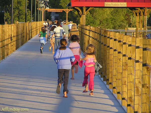 Opening day of the Friendship Walkway, Aug. 27, 2005.