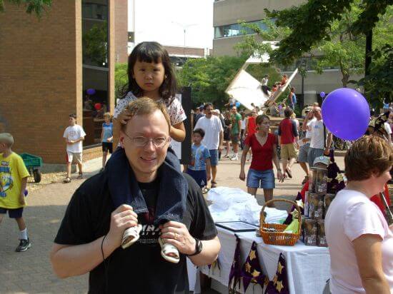 Magic enthusiast Walter Reade of Appleton enjoys a stroll around Appleton's magical epicenter.