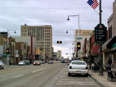 Another view down College Avenue.