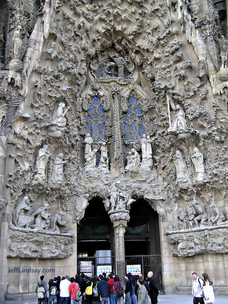 Another face of the Sagrada Familia. So much detail on this impossible building!