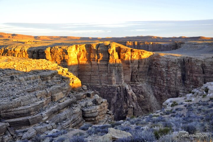 Sunrise at part  the South Rim of the Grand Canyon, Jan. 2011.