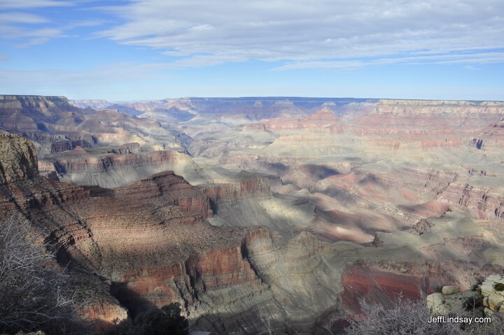 View of the South Rim of the Grand Canyon, Jan. 2011.