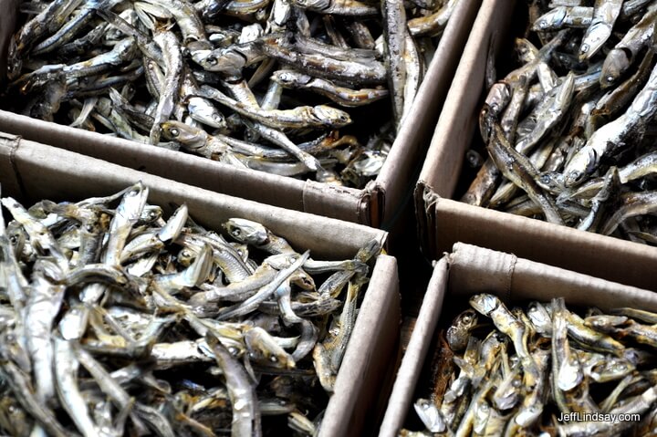 Dried fish at the Jungbu Dried Fish Market in Seoul, South Korea, October 2011.