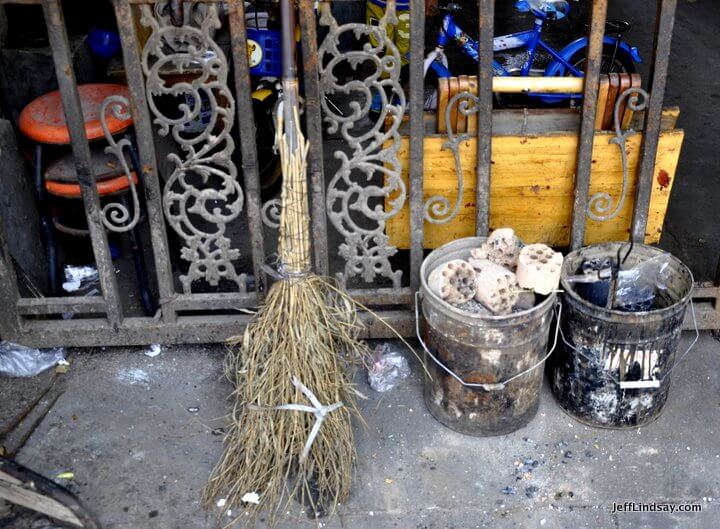 Broom and companions, Shanghai, 2012.