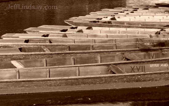 Punts on the Cam River.