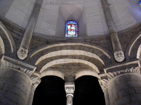 A view inside the ancient Round Church.